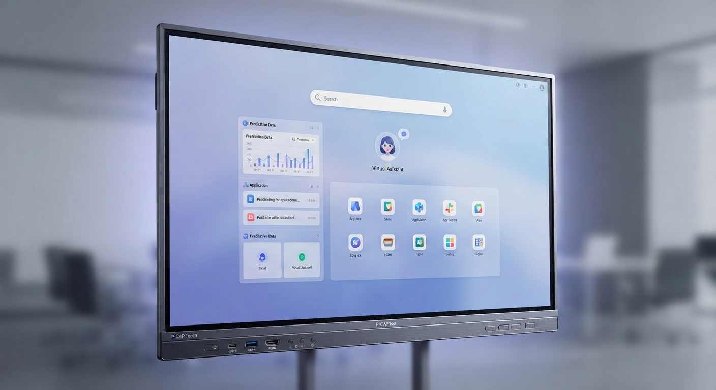 P-CAP Touch Interactive Flat Panel