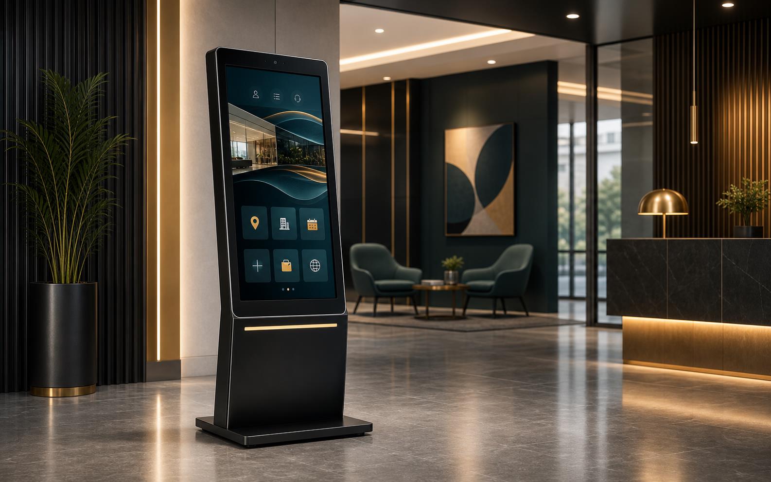 Touch kiosks and self-service display systems